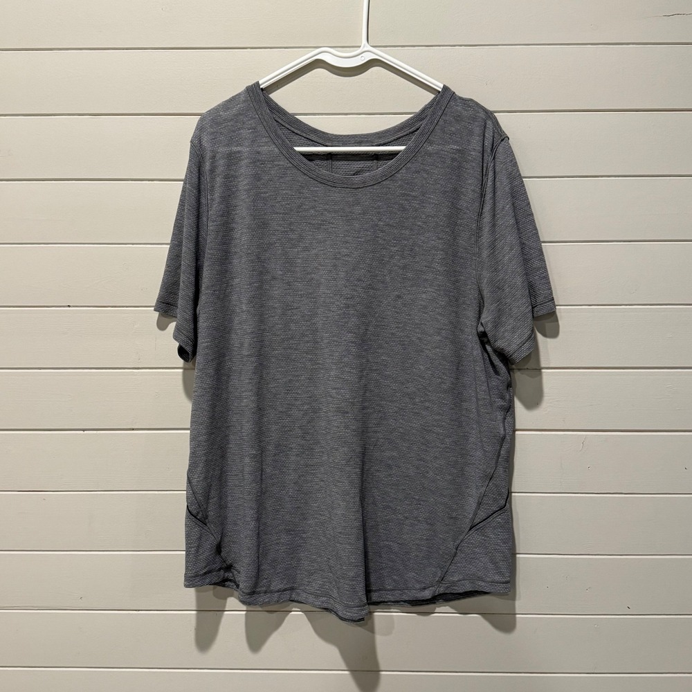 Lululemon Mens Large Metal Vent Tech Short Sleeve Grey Athletic Workout T-Shirt